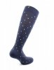 RELAXSAN - Podkolanówki uciskowe niebieskie w kolorowe kropki Fancy Socks (15 - 21 mmHg) 810-04